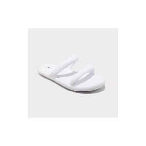 Shade & Shore Women’s Ellen Footbed Sandal White NWT